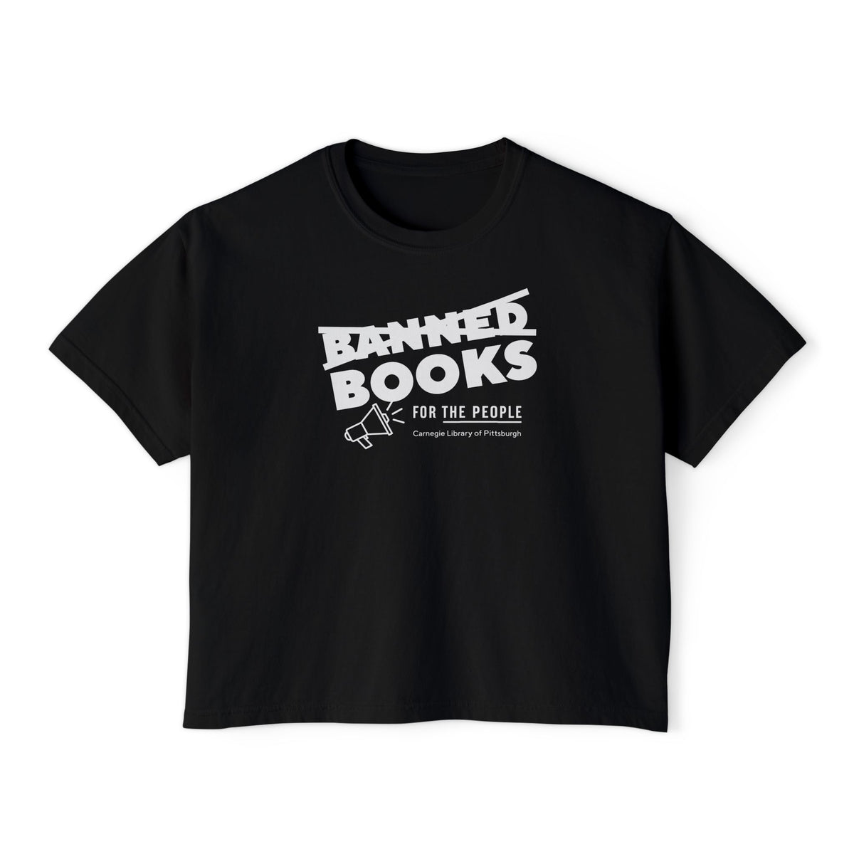 Books For The People Crop Tee