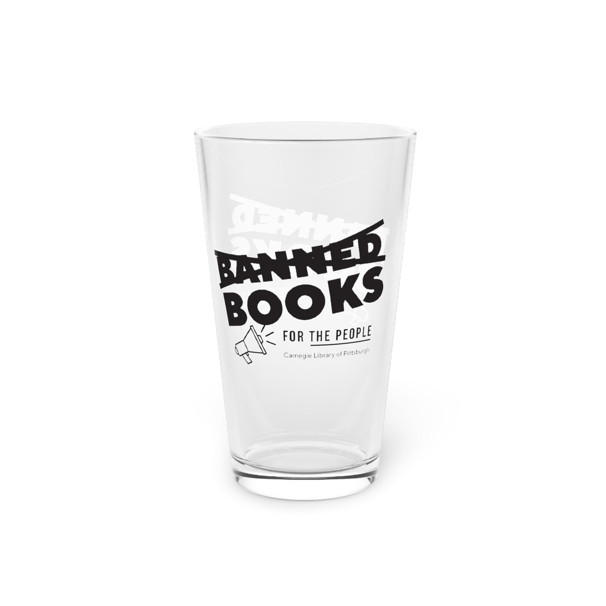 Books for the People 16oz Pint Glass