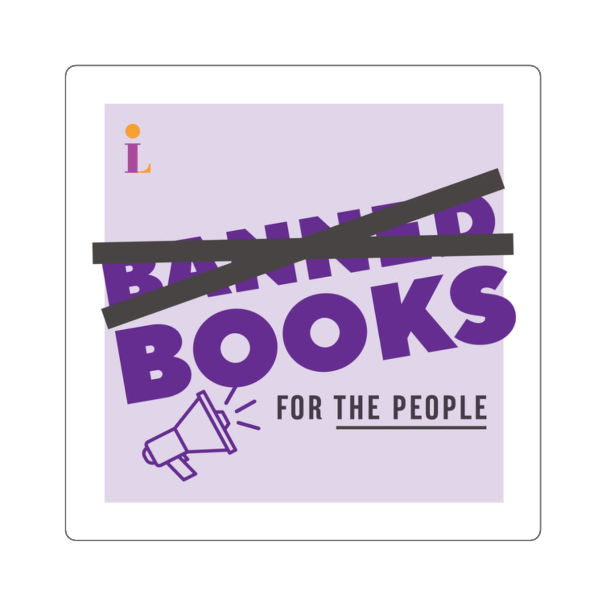 Books For The People Square Sticker