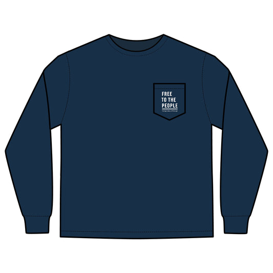 Free to the People Long Sleeve Pocket T-Shirt
