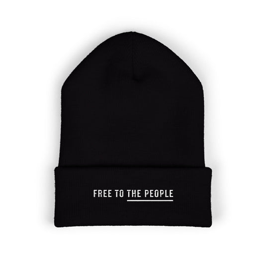 Free to the People Embroidered Beanie