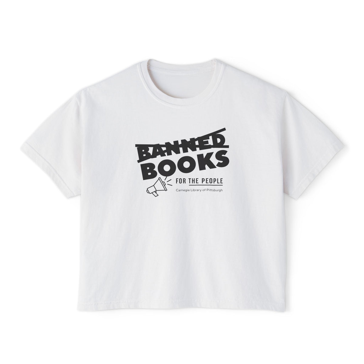 Books For The People Crop Tee