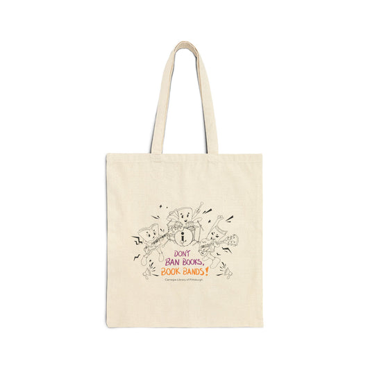 Don't Ban Books, Book Bands Tote Bag